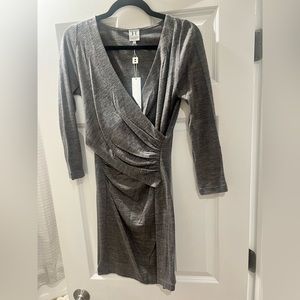 Halston grey dress